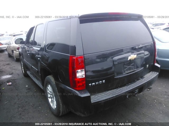 1GNFK13549R100958 - 2009 CHEVROLET TAHOE HYBRID BLACK photo 3