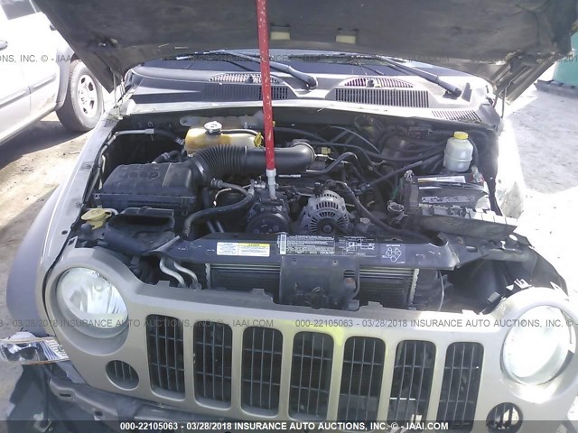 1J4GL48K95W670146 - 2005 JEEP LIBERTY SPORT 灰色 照片 10