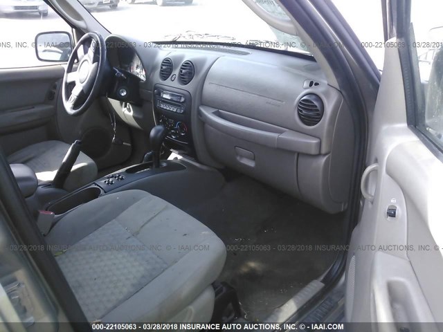 1J4GL48K95W670146 - 2005 JEEP LIBERTY SPORT 灰色 照片 5