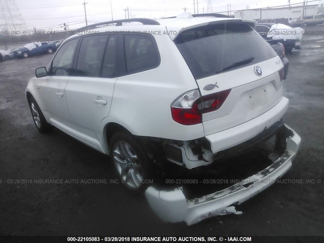 WBXPA93446WG86103 - 2006 BMW X3 3.0I WHITE photo 3