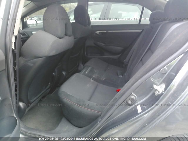 2HGFA55589H702330 - 2009 HONDA CIVIC SI GRAY photo 8