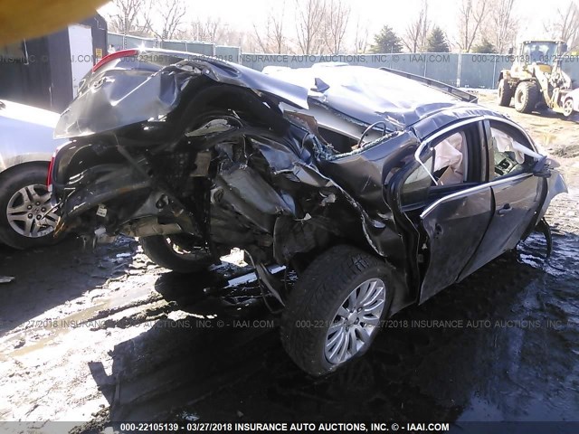 W04GP5EC5B1010993 - 2011 BUICK REGAL CXL GRAY photo 4