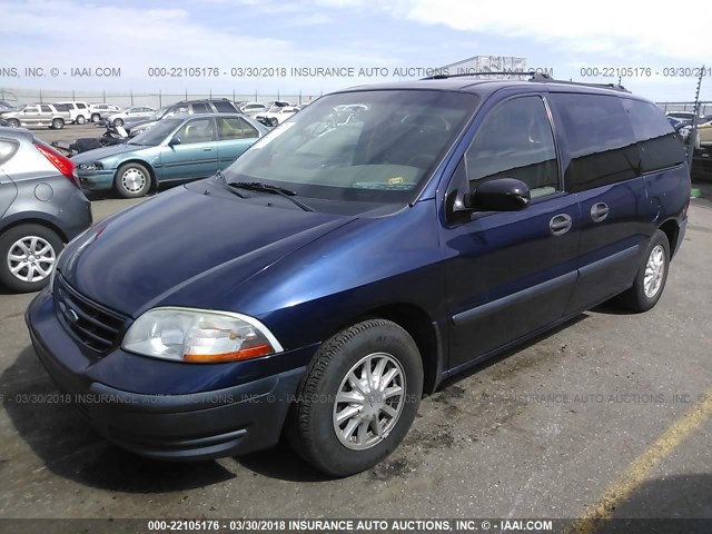 2FMZA5148YBC21547 - 2000 FORD WINDSTAR LX BLACK photo 2