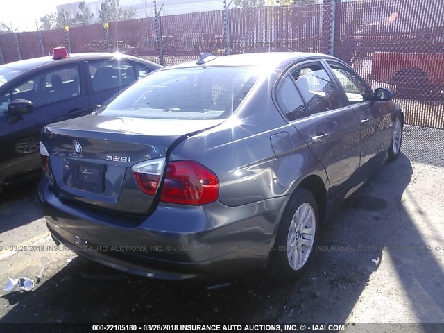 WBAVC535X7FZ77488 - 2007 BMW 328 I SULEV GRAY photo 4