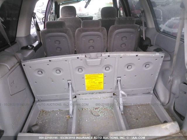 1GMDX03E94D153989 - 2004 PONTIAC MONTANA MAROON photo 8