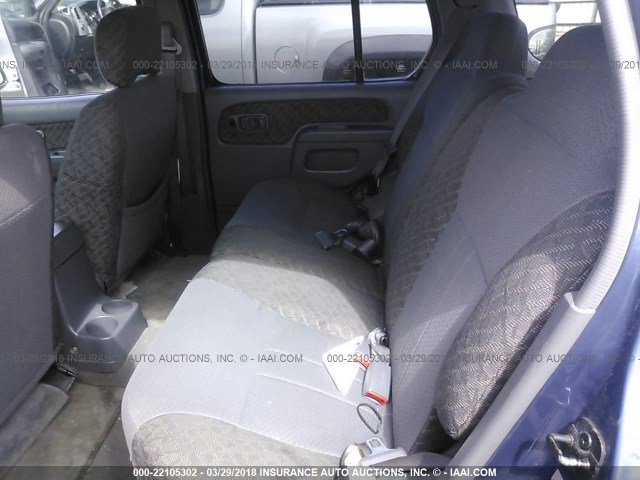 5N1ED28Y81C512729 - 2001 NISSAN XTERRA XE/SE BLUE photo 8