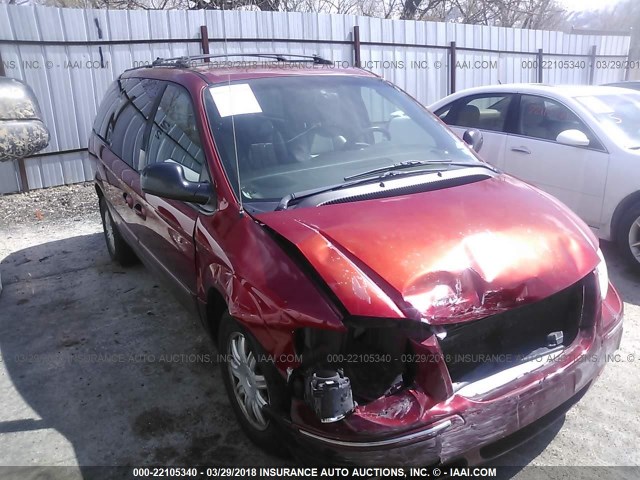 2C4GP54L25R425177 - 2005 CHRYSLER TOWN & COUNTRY TOURING BURGUNDY photo 1