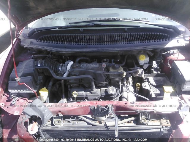 2C4GP54L25R425177 - 2005 CHRYSLER TOWN & COUNTRY TOURING BURGUNDY photo 10