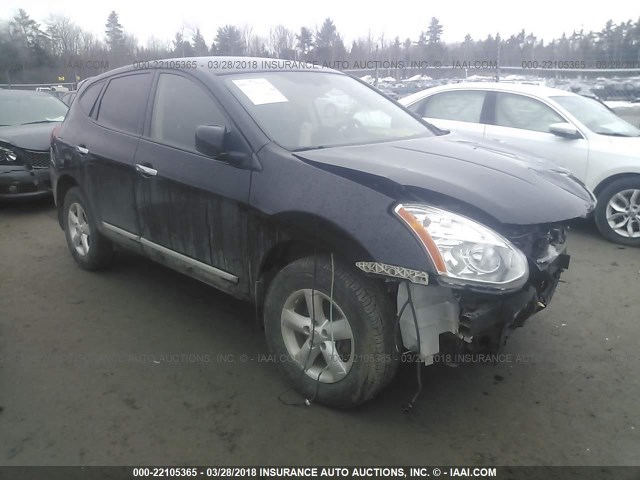 JN8AS5MV9DW621326 - 2013 NISSAN ROGUE S/SV BLACK photo 1