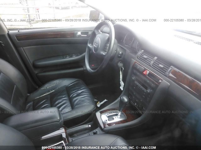 WAUJT64B13N029375 - 2003 AUDI A6 3 SILVER photo 5