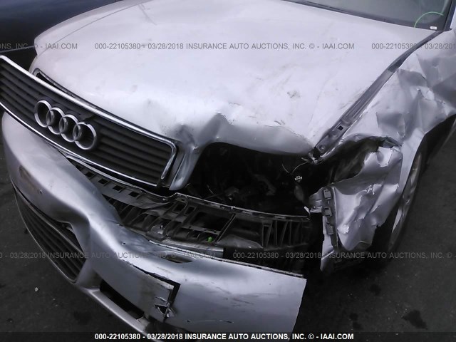 WAUJT64B13N029375 - 2003 AUDI A6 3 SILVER photo 6