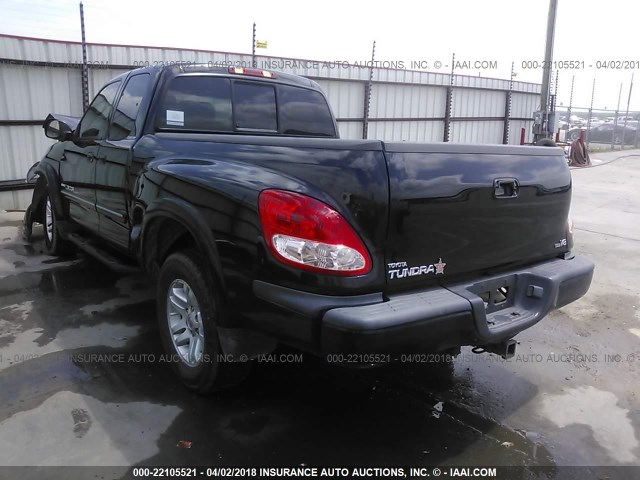 5TBRT38136S478053 - 2006 TOYOTA TUNDRA ACCESS CAB LIMITED BLACK photo 3