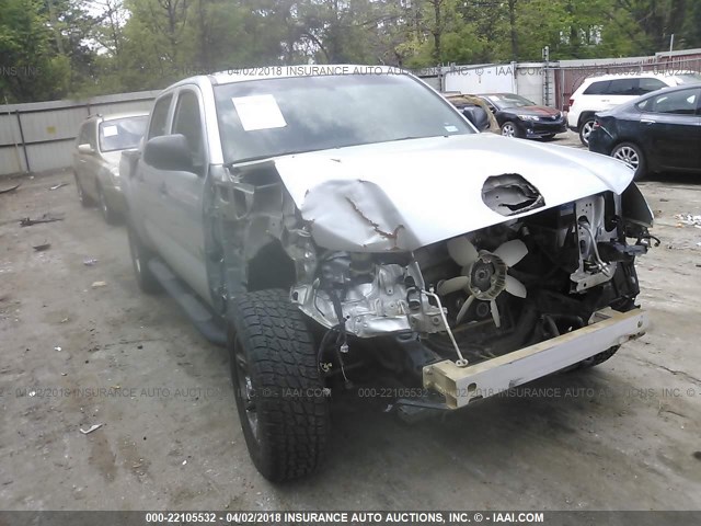 5TFJU4GN8CX021191 - 2012 TOYOTA TACOMA DOUBLE CAB PRERUNNER SILVER photo 1