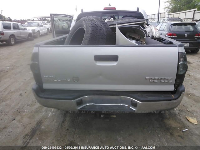 5TFJU4GN8CX021191 - 2012 TOYOTA TACOMA DOUBLE CAB PRERUNNER SILVER photo 8
