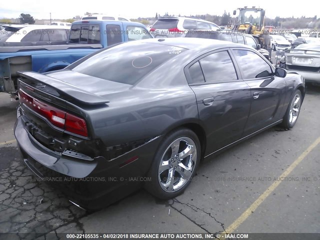 2C3CDXHG7DH552757 - 2013 DODGE CHARGER SXT BLACK photo 4