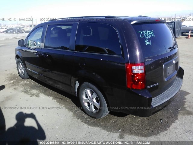 2D4RN3D1XAR364059 - 2010 DODGE GRAND CARAVAN HERO PURPLE photo 3