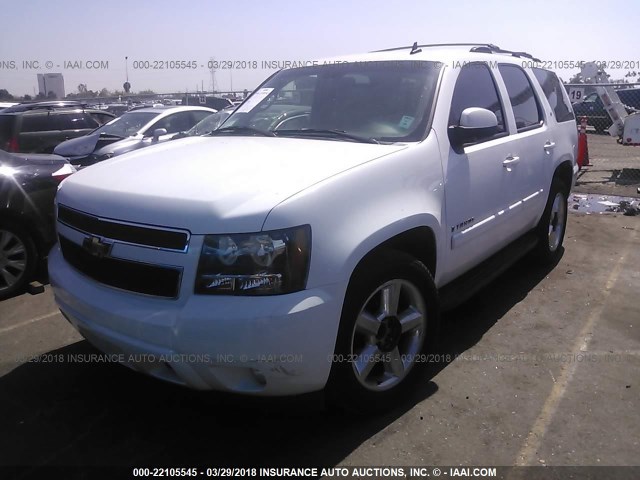 1GNFC13J97J104025 - 2007 CHEVROLET TAHOE C1500 WHITE photo 2