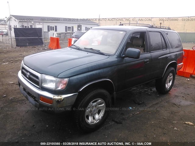 JT3HN86R4W0191993 - 1998 TOYOTA 4RUNNER SR5 GREEN photo 2