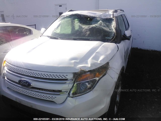 1FMHK8F80CGA83655 - 2012 FORD EXPLORER LIMITED 白色 照片 6