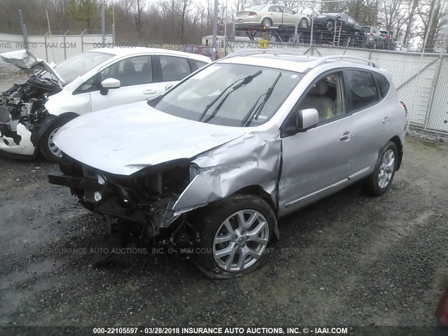 JN8AS5MT5CW253028 - 2012 NISSAN ROGUE S/SV SILVER photo 2