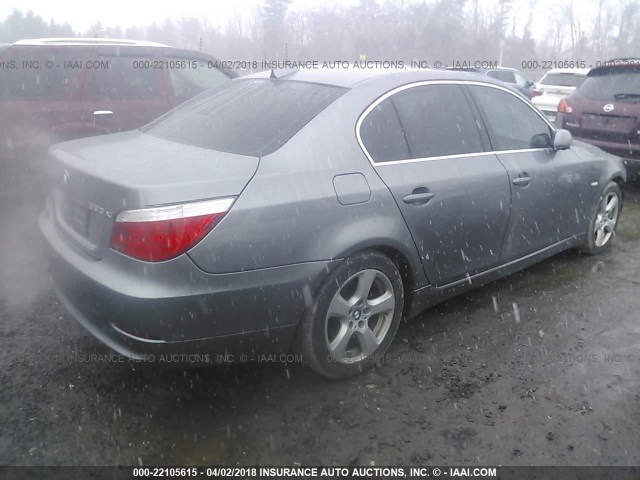 WBANV93548CZ69410 - 2008 BMW 535 XI GRAY photo 4