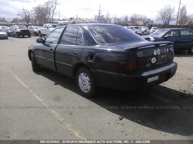 JT2SK11E2S0336117 - 1995 TOYOTA CAMRY DX BLACK photo 3