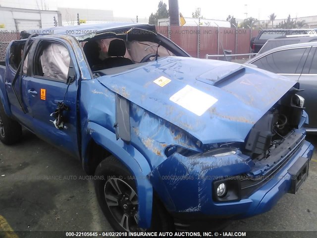 3TMAZ5CN6GM014488 - 2016 TOYOTA TACOMA DBL CAB/SR5/TRD SPORT/OR BLUE photo 6