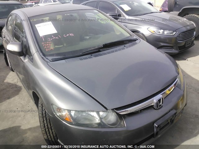 JHMFA36276S011753 - 2006 HONDA CIVIC HYBRID GOLD photo 1