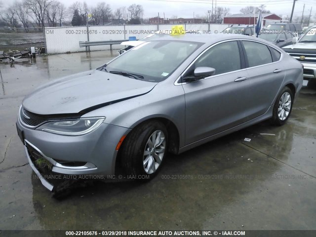 1C3CCCCB2FN584002 - 2015 CHRYSLER 200 C SILVER photo 2