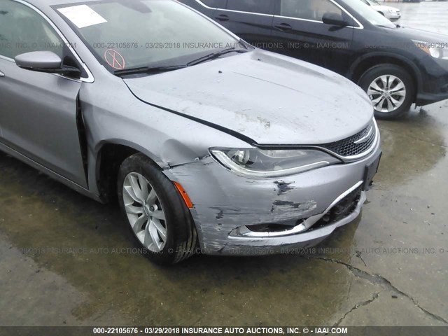 1C3CCCCB2FN584002 - 2015 CHRYSLER 200 C SILVER photo 6