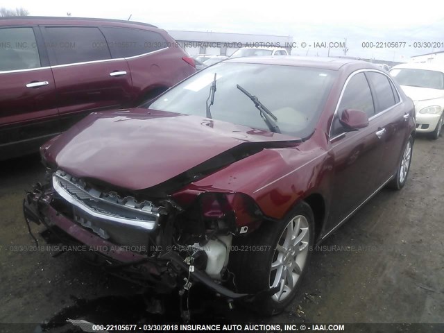 1G1ZE5EU6BF310082 - 2011 CHEVROLET MALIBU LTZ 红色 照片 2