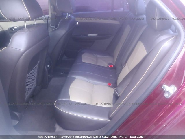 1G1ZE5EU6BF310082 - 2011 CHEVROLET MALIBU LTZ 红色 照片 8