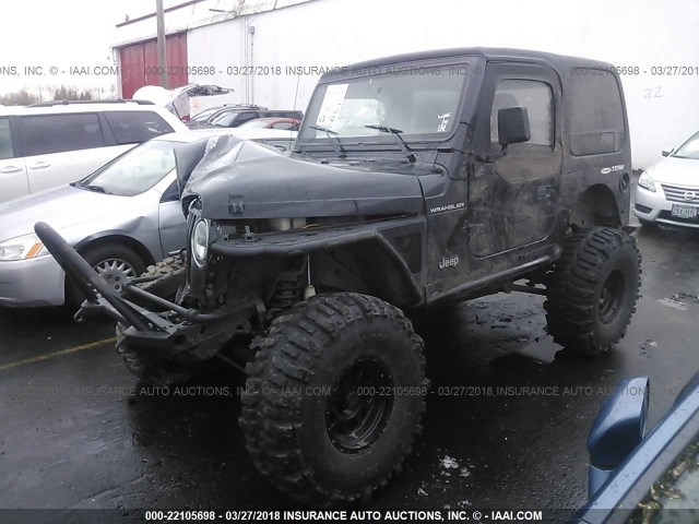 1J4FA29P01P376171 - 2001 JEEP WRANGLER / TJ SE BLACK photo 2