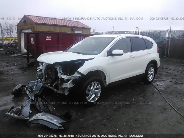 5J6RM4H53GL139383 - 2016 HONDA CR-V EX თეთრი ფოტო 2
