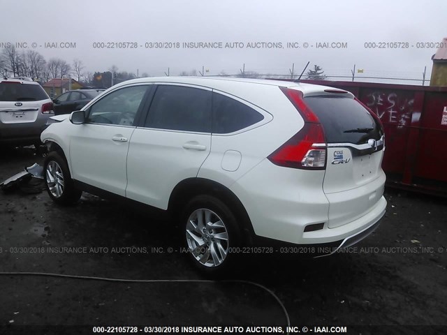 5J6RM4H53GL139383 - 2016 HONDA CR-V EX თეთრი ფოტო 3