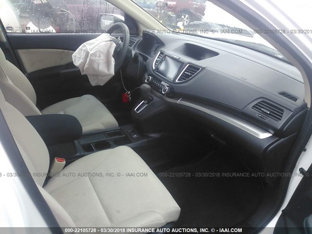 5J6RM4H53GL139383 - 2016 HONDA CR-V EX თეთრი ფოტო 5