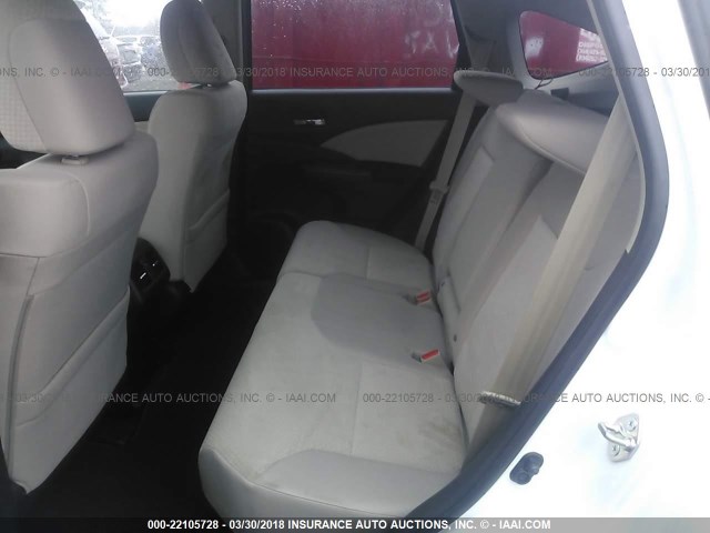 5J6RM4H53GL139383 - 2016 HONDA CR-V EX თეთრი ფოტო 8