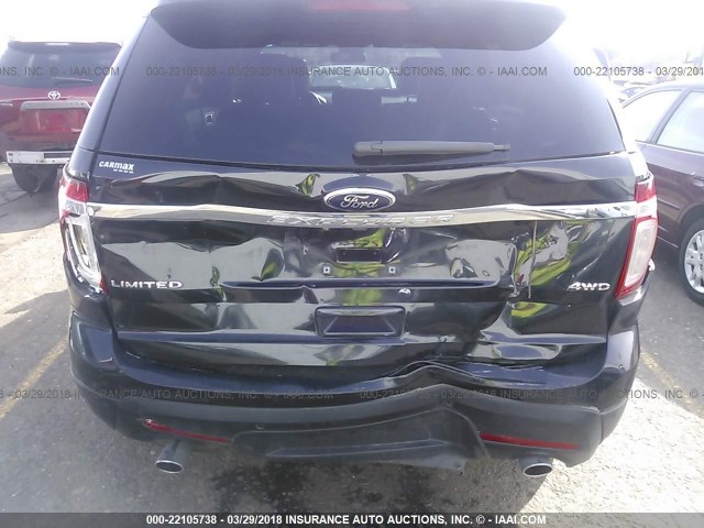 1FM5K8F81DGA84852 - 2013 FORD EXPLORER LIMITED 黑色 照片 6