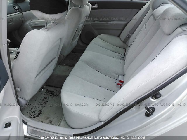 5NPEU46F86H031439 - 2006 HYUNDAI SONATA GLS/LX SILVER photo 8