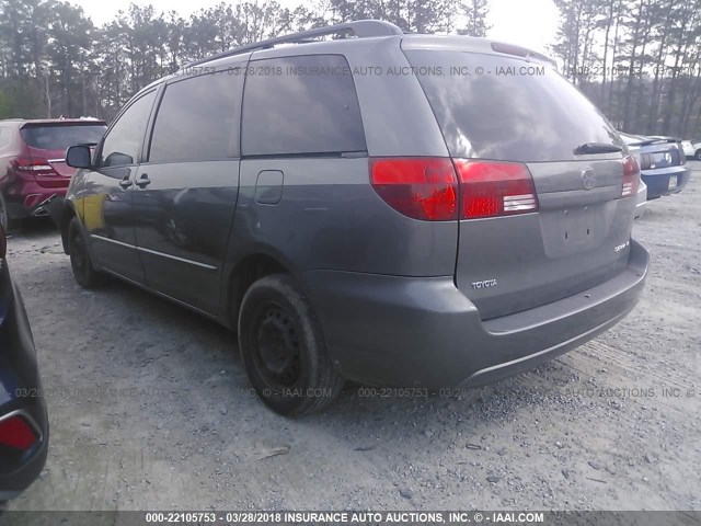 5TDZA23C34S124921 - 2004 TOYOTA SIENNA CE/LE GRAY photo 3