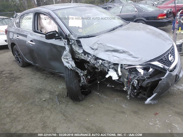 3N1AB7AP9JY232707 - 2018 NISSAN SENTRA S/SV/SR/SL GRAY photo 6