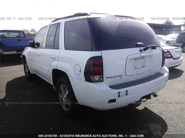 1GNDT13S872280476 - 2007 CHEVROLET TRAILBLAZER LS/LT WHITE photo 3