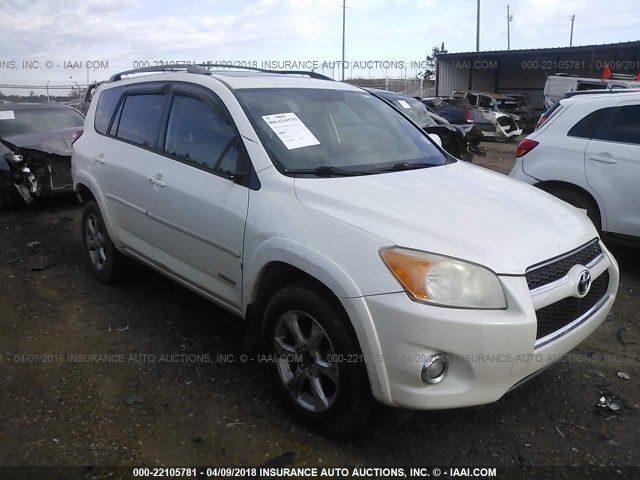 2T3YF4DVXAW047337 - 2010 TOYOTA RAV4 LIMITED WHITE photo 1