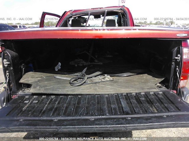 5TETX62N85Z077940 - 2005 TOYOTA TACOMA PRERUNNER ACCESS CAB MAROON photo 8