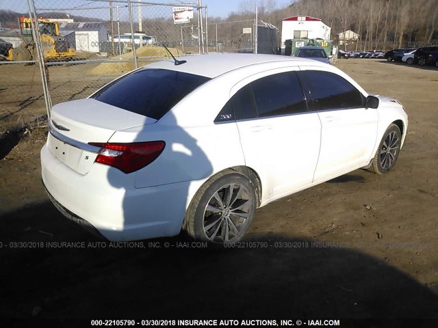 1C3CCBCG7DN577419 - 2013 CHRYSLER 200 LIMITED WHITE photo 4