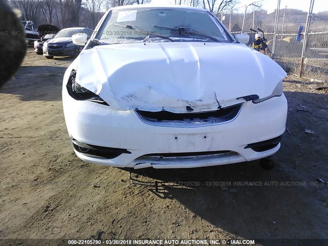 1C3CCBCG7DN577419 - 2013 CHRYSLER 200 LIMITED WHITE photo 6