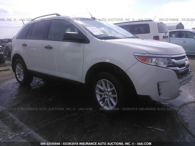 2FMDK3GC0DBC80547 - 2013 FORD EDGE SE WHITE photo 1