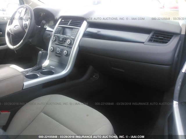 2FMDK3GC0DBC80547 - 2013 FORD EDGE SE WHITE photo 5