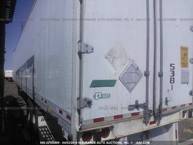 1GRAA06224T506451 - 2004 GREAT DANE TRAILERS VAN  WHITE photo 3