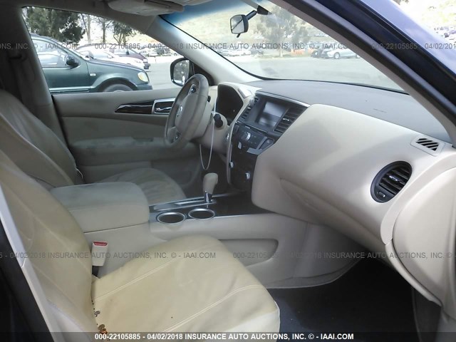 5N1AR2MN5FC614315 - 2015 NISSAN PATHFINDER S/SV/SL/PLATINUM 海军蓝 照片 5